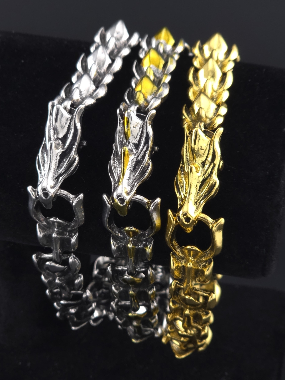 1 Piece  Men’s Link Bracelet - Silver ,Alternative Gold&silver And Gold